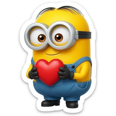 Cute minion pulling cute face 🥹 sticker