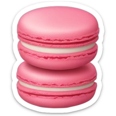 vertical pink macaron sticker