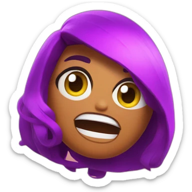 Shelly from brawl stars sticker