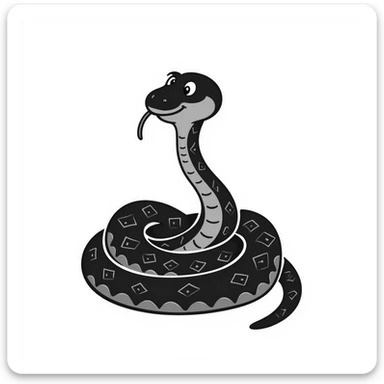 Snake sticker