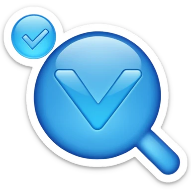 I want 🔵 blue tick like after id name of celebrities sticker