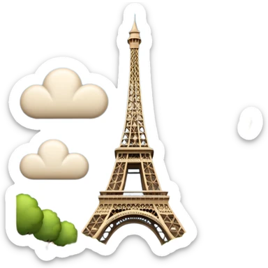 creer un emoji représentant la tour eiffel francais à paris sticker