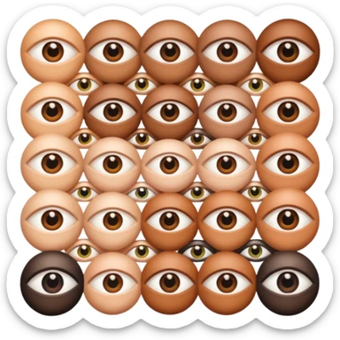 bundle of eyes sticker