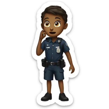 kid calls 911 sticker