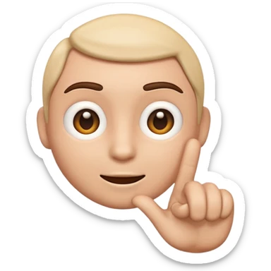 Emoji apontando para a tela igual a esse “🫵🏻” sticker