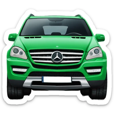 Mercedes ml 270 grün  sticker
