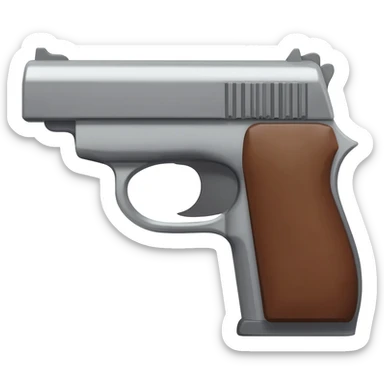 Generaun emoji de una pistola sticker