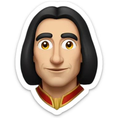 Lord Farquaad portrait sticker