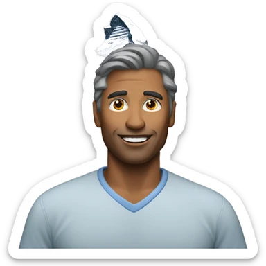 man with matterhorn mountain sticker