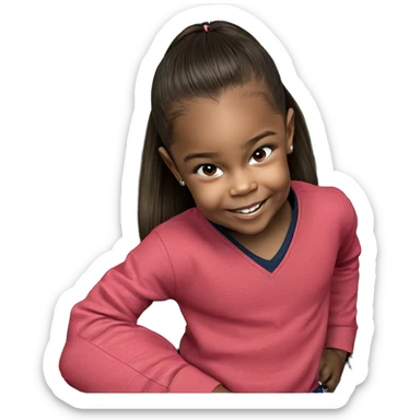 boy in letterbox frame sticker