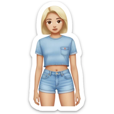 Levi light wash women's Denim shorts  sticker