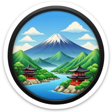 japan country sticker