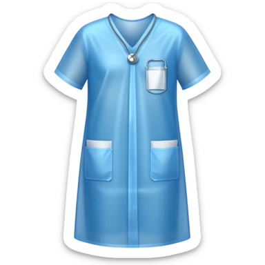 disposable gown sticker