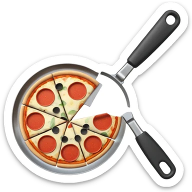 pizza cutter sticker