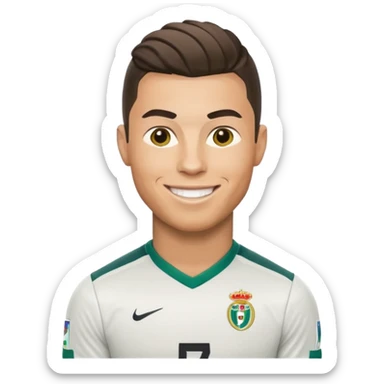 Cristiano Ronaldo football emojis sticker