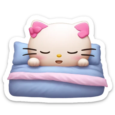 Sleeping hello kitty  sticker