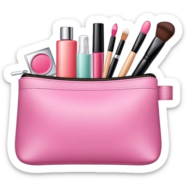 Bolsa con maquillaje  sticker