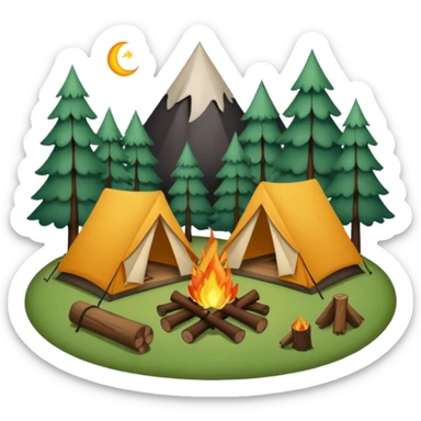 Camping sticker