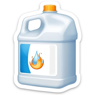 Gallon of bleach sticker