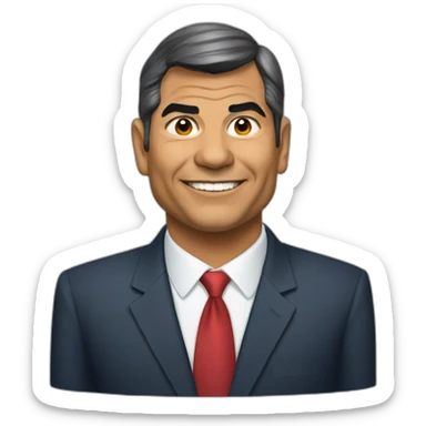 Rafael correa sticker