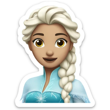 Anjali as Elsa from Frozen sticker