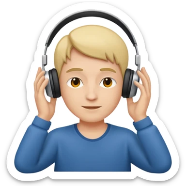 Echando música relajado sticker
