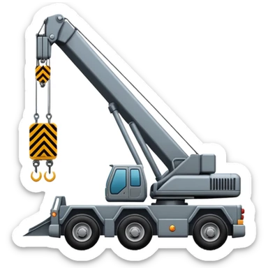 mobile crane sticker