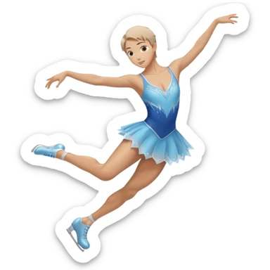 ice skater sticker