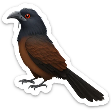 Greater coucal sticker
