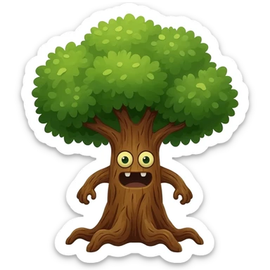 tree monster sticker