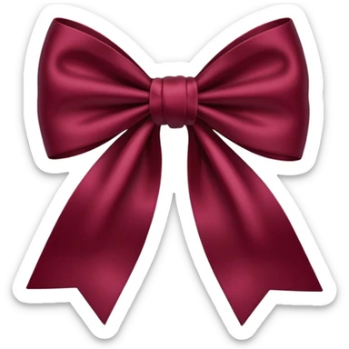Bow burgundy sticker