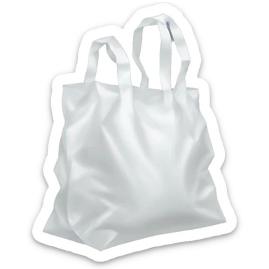 simple plastic bag with handles sticker