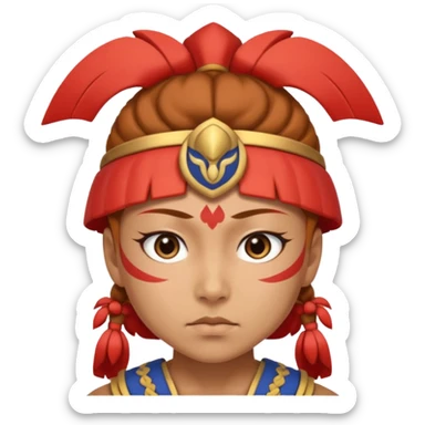 yayoi warrior face sticker