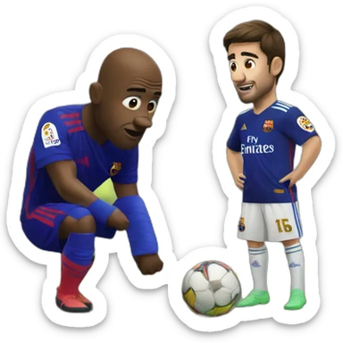 Real De Madrid versus FC Barcelone sticker