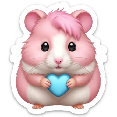 Pink colored hamster 🐹  sticker