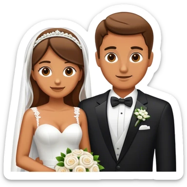 bf and gf getting married  sticker