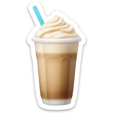 Ice latte with no cream and lots of ice sticker