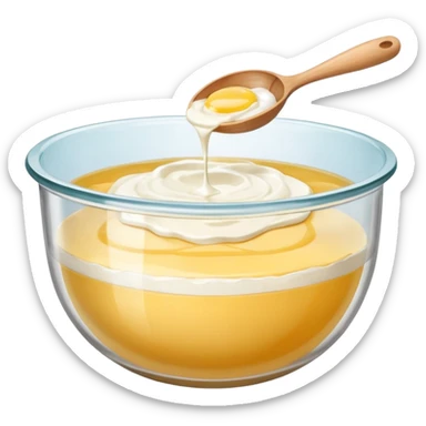 mixing bowl and baking preparation sticker