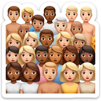 attentive spectators
 sticker