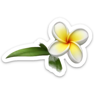Plumeria  sticker