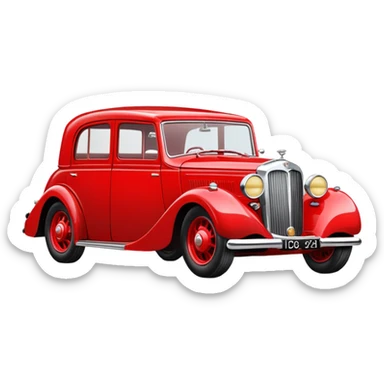 Old English car sticker