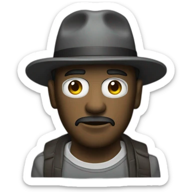 Gangster caméra man sticker