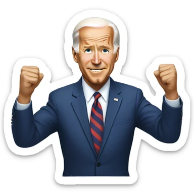 Biden powering down sticker