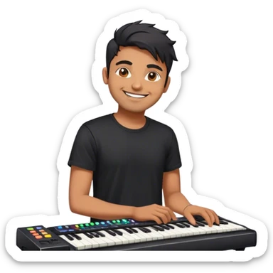 Indian guy who is also an electronic musician sticker
