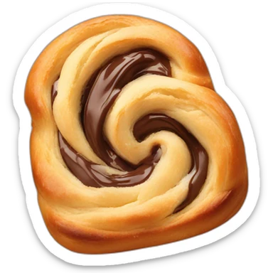 chocolate danish pastry sticker