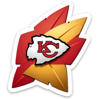 KC chiefs arrowhead sticker