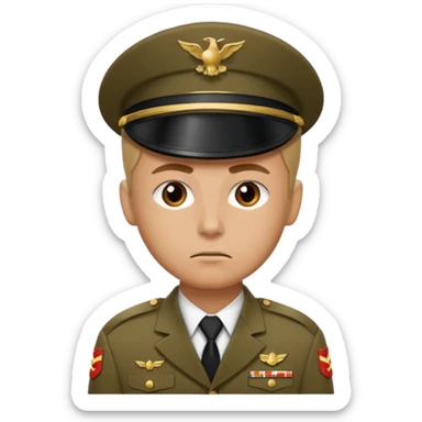 His rank is soldier sticker