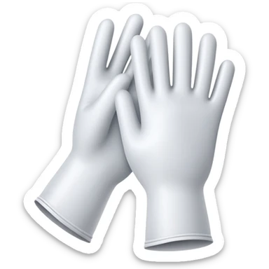lab latex gloves sticker