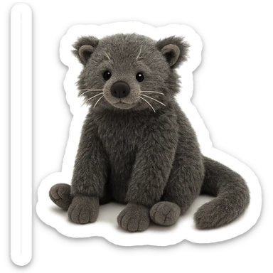 jellycat stuffed plush binturong sticker