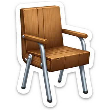 una silla y una mancuerna sticker